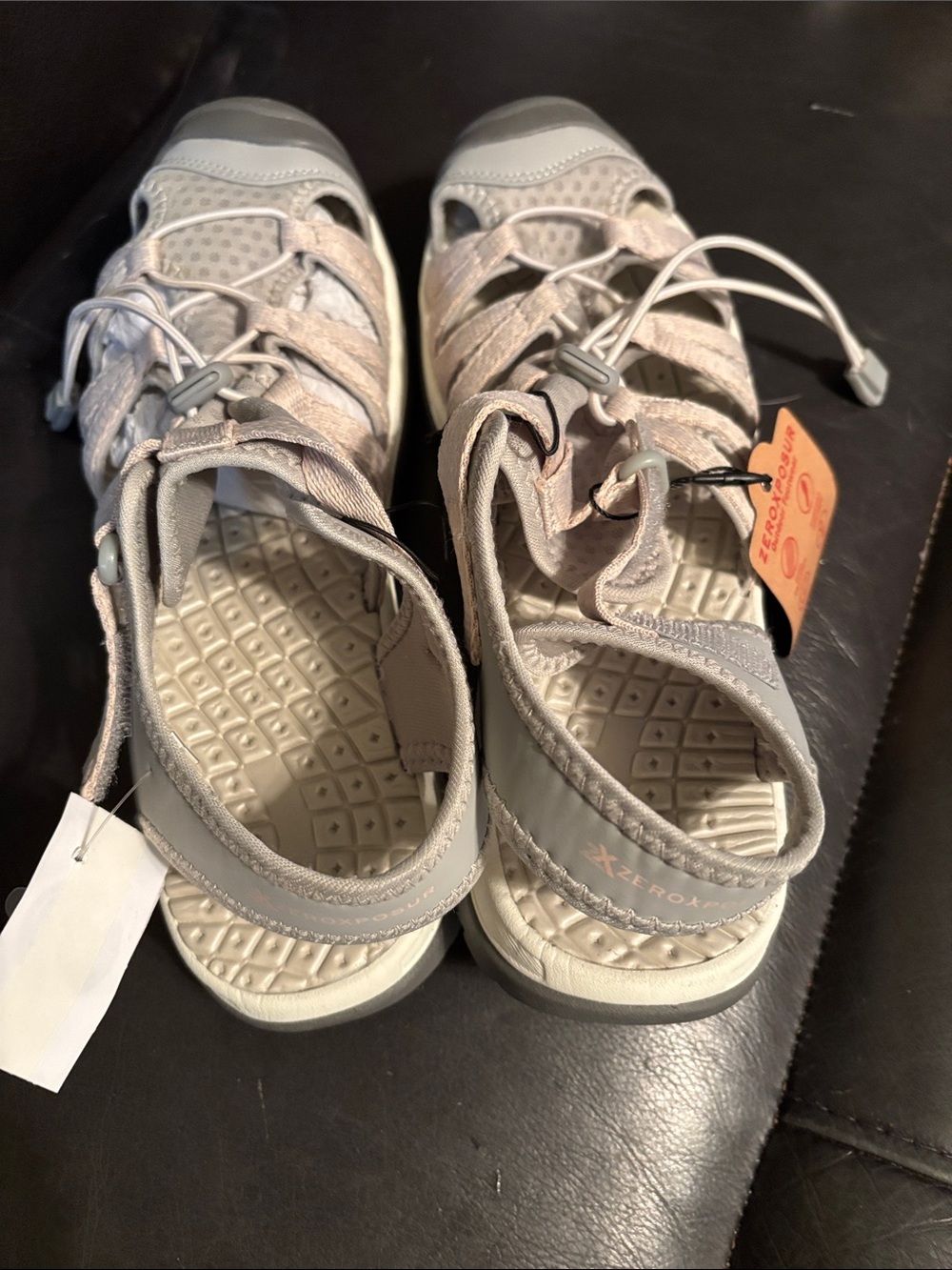 ZeroXposur Light Gray Women's Outdoor Sandals - Picture 3 of 8